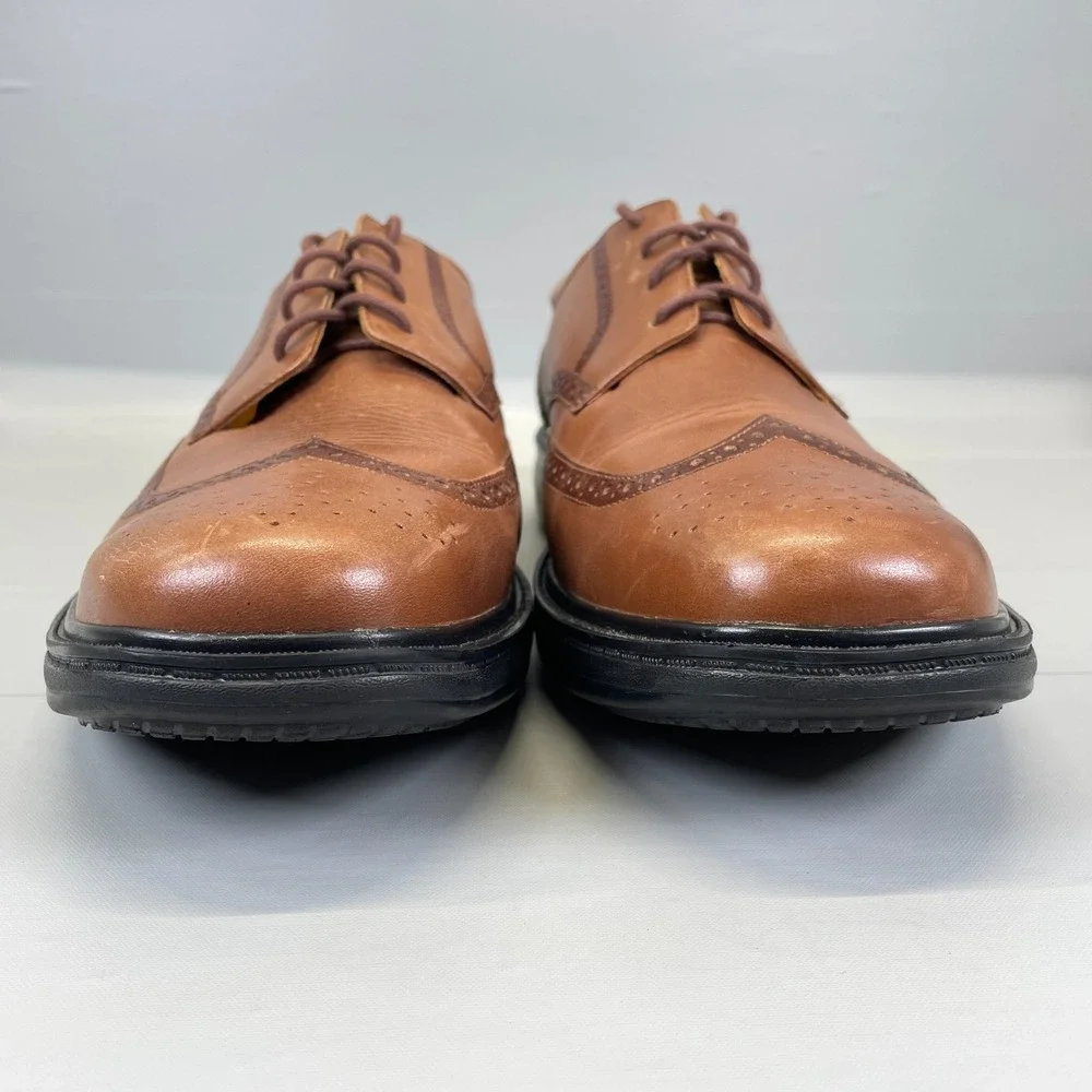 Dr. Comfort Wing Oxford Shoes Mens Size 12 XW Brown Leather Lace Up Diabetic